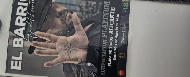 Acreditación Platinum Gira Invierno 2015 El BARRIO