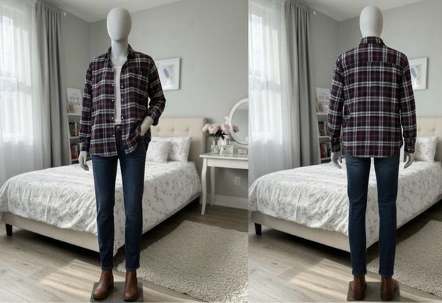 Camicia a quadri uomo