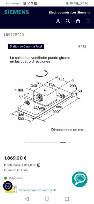 Black fridays última und 36% de descuento