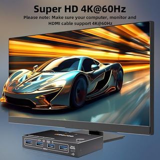 NUEVO! Conmutador HDMI 4K 60Hz 2 PC 1 monitor