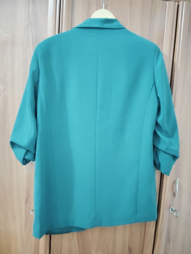 Blazer Stradivarius Verde Talla L