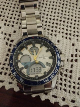 Orologio Martyn Line Uomo Analogico Digitale Blu A