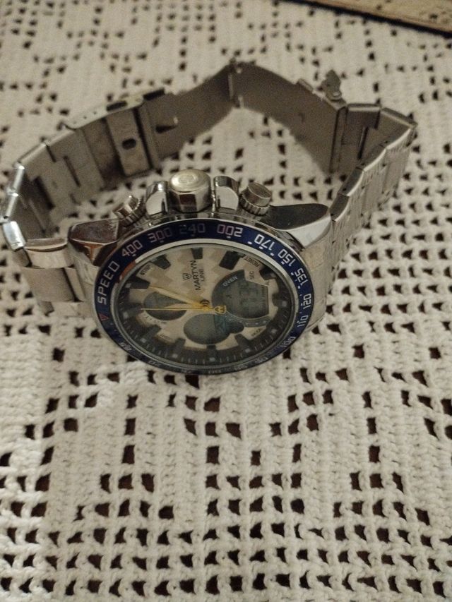 Orologio Martyn Line Uomo Analogico Digitale Blu A