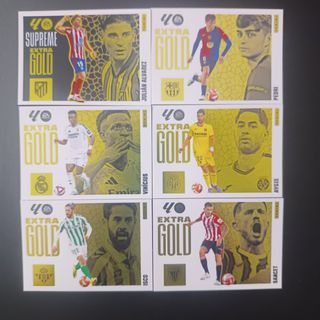 Panini Liga Este 25-26 Lote 6 Stickers Extra Gold