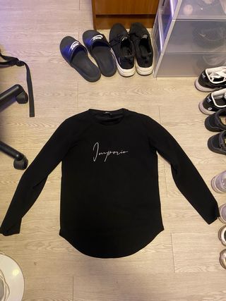 Camiseta Imperio manga larga negra