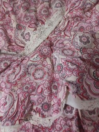 Traje Flamenca Niña Rosa talla 6-8 años