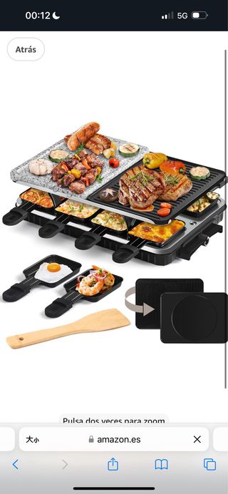 Raclette para 8 personas