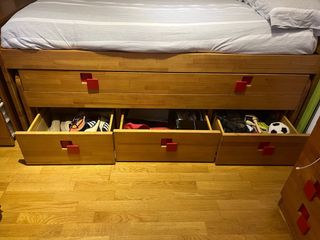 Habitación juvenil pino macizo