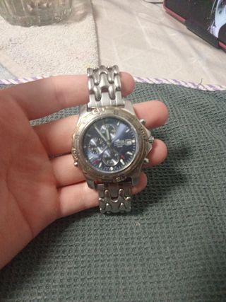 Reloj Lotus Cronógrafo Azul y Plateado