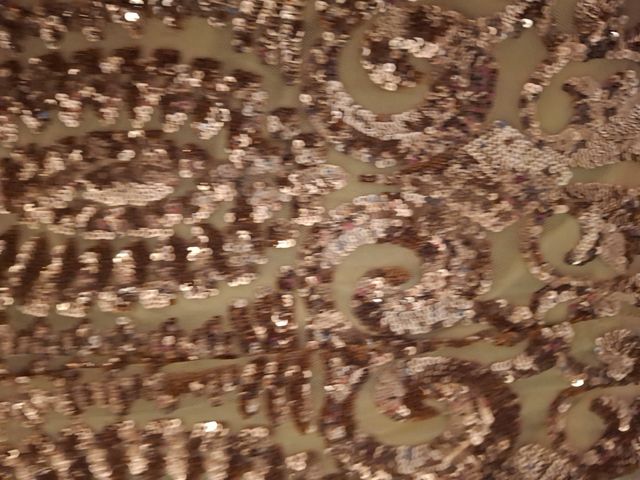 Abito da festa dorato con paillettes elastico