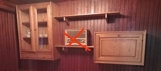 Estanterías de salón de madera