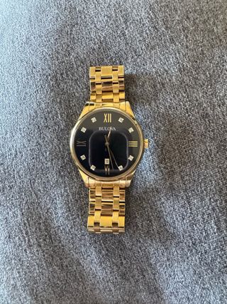 Reloj Bulova Diamantes Oro Hombre