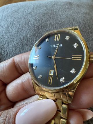 Reloj Bulova Diamantes Oro Hombre