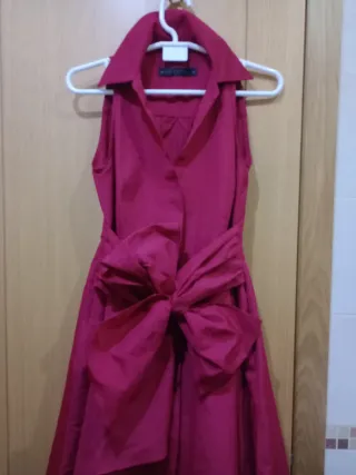 Vestido woman Fiesta. El Corte Inglés fucsia.