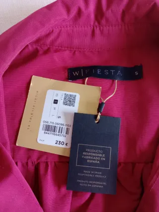 Vestido woman Fiesta. El Corte Inglés fucsia.