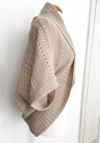 Cárdigan Beige de Punto || Talla Única