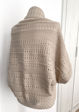 Cárdigan Beige de Punto || Talla Única