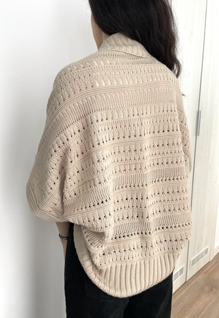 Cárdigan Beige de Punto || Talla Única