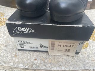 Zapatos B&W Miranda Talla 38 Negros