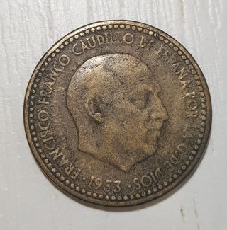 Moneda 1 Peseta 1953 España