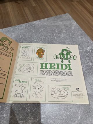 Colección Album Cromos Heidi Obsequio  CLESA 1975