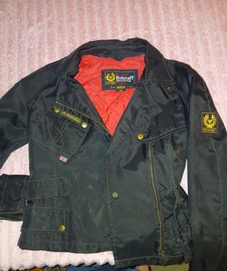 Cazadora Belstaff Gold Talla 42 Negra/Roja