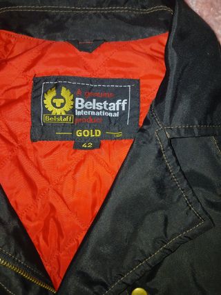 Cazadora Belstaff Gold Talla 42 Negra/Roja
