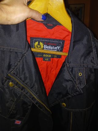 Cazadora Belstaff Gold Talla 42 Negra/Roja
