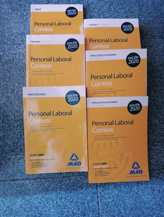 Libros oposiciones correos para personal laboral