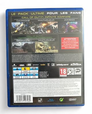 Pack 2 juegos Infinite/modern warfarEdición Legacy