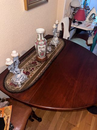Mesa abatible de madera