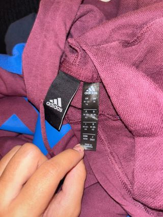 Chándal Adidas 2 piezas morado y azul