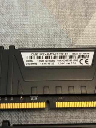 Memoria RAM Corsair Vengeance 16GB