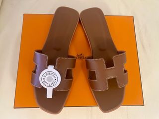 Ciabatte Hermes Marroni Tg 38