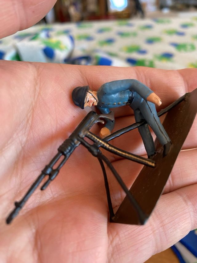 2 Soldados de Plomo Franceses Vintage