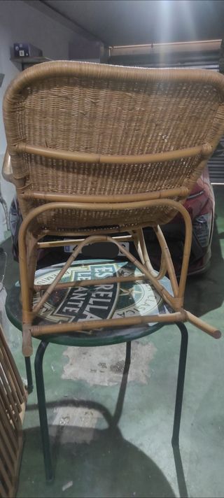 Mecedora vintage de madera