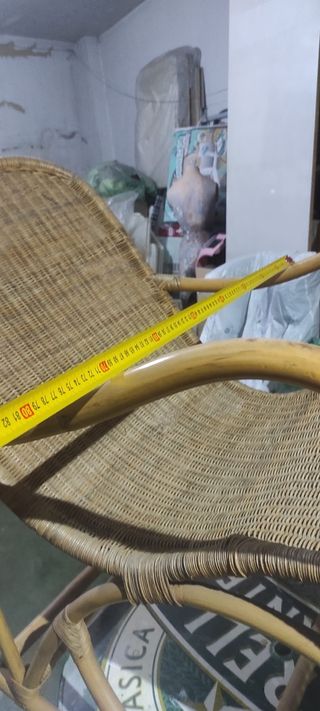 Mecedora vintage de madera