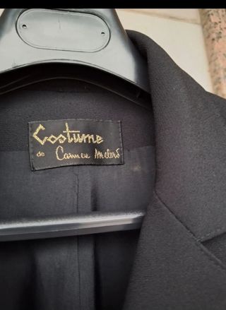 Traje de chaqueta negro Costume
