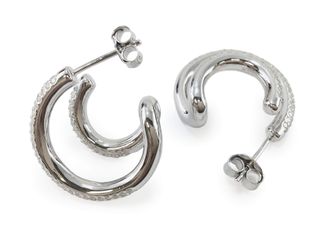 pendientes plata 925mm con piedra con circonita
