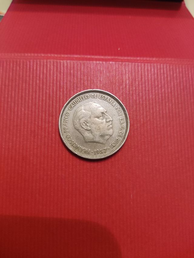 Moneda 25 Pesetas Franco 1957
