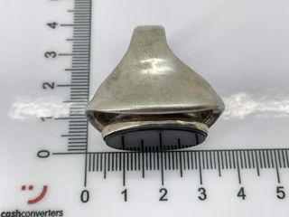 sortija plata 925mm con piedra con cuarzo