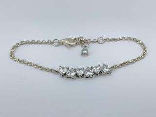 pulsera plata 925mm con piedra con circonita