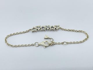 pulsera plata 925mm con piedra con circonita