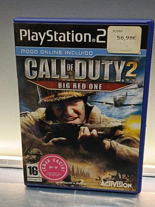 videojuego playstation 2, Call of Duty 2: Big Red One (PS2, 2005) pal, con manual