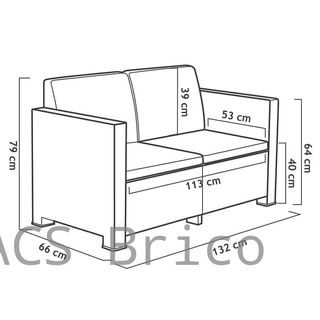 Muebles Jardín Evo Confort Grafito