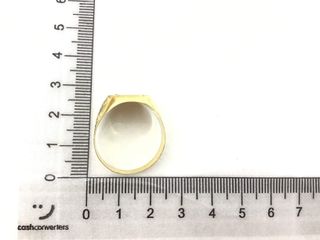 sello oro 18k con piedra con circonita