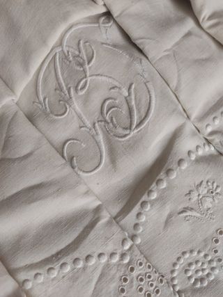SÁBANAS ANTIGUAS DE LINO PARA CAMA DE 150
