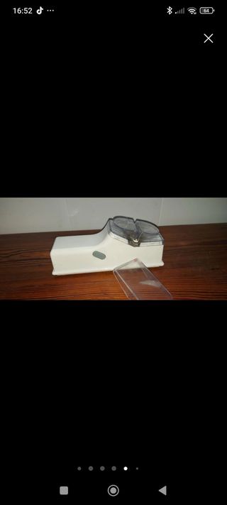 Afilador de cuchillos eléctrico blanco
