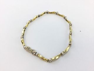 pulsera oro 18k con piedra con circonita