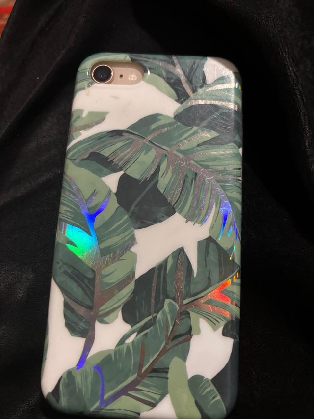 Funda iPhone 8 Hojas Tropicales